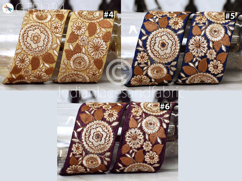 9 Yard Indian Embroidered 6CM Trims Drapery Bags Saree Trimming Decorative Ribbon Crafting Sewing Borders Embellishments Home Décor Lace
