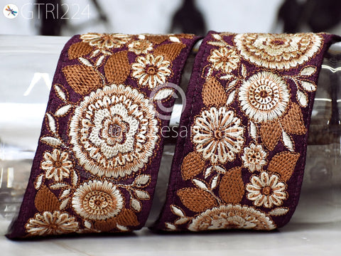 9 Yard Indian Embroidered 6CM Trims Drapery Bags Saree Trimming Decorative Ribbon Crafting Sewing Borders Embellishments Home Décor Lace