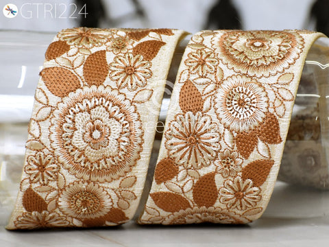 9 Yard Indian Embroidered 6CM Trims Drapery Bags Saree Trimming Decorative Ribbon Crafting Sewing Borders Embellishments Home Décor Lace