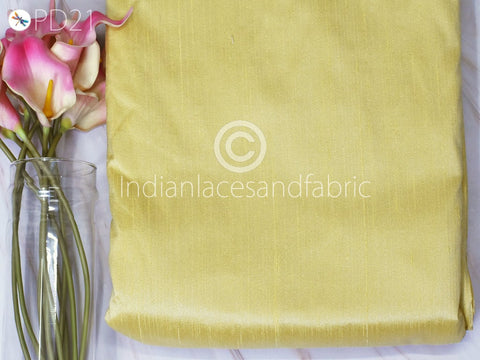 Pale Yellow Fabric by the Yard, Indian Poly Dupioni Fabric, Costumes Making Silk Fabric, Poly Dupioni Fabric Fabric