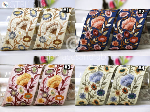 9 Yard Indian 6CM Sari Embroidery Trims Dresses Embellishment Saree Ribbons Cushions Sewing DIY Crafting Trimming Border Curtains Home Décor