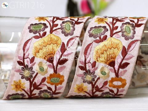 9 Yard Indian 6CM Sari Embroidery Trims Dresses Embellishment Saree Ribbons Cushions Sewing DIY Crafting Trimming Border Curtains Home Décor