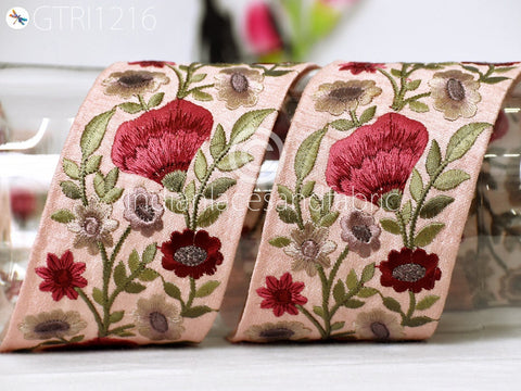 9 Yard Indian 6CM Sari Embroidery Trims Dresses Embellishment Saree Ribbons Cushions Sewing DIY Crafting Trimming Border Curtains Home Décor