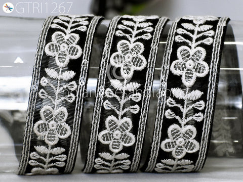 9 Yard Indian Sari 3 Cm Border Embroidered Fabric Trim Cushions DIY Crafting Wedding Saree Sewing Embroidery Dress Embellishment Trimming