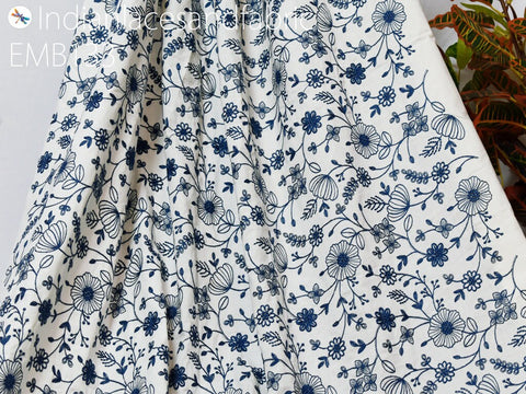 Wedding Dress Embroidery Fabric, Kids Dresses Embroidery Fabric, Soft Georgette, Sewing Embroidery Fabric