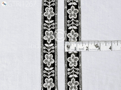 9 Yard Indian Sari 3 Cm Border Embroidered Fabric Trim Cushions DIY Crafting Wedding Saree Sewing Embroidery Dress Embellishment Trimming