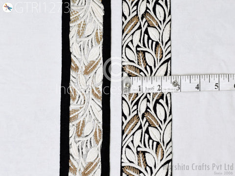 9 Yard Indian 6cm Embroidered Trim Embellishment Sari Border Embroidery Saree Ribbon Cushions Home Décor Sewing Clothing Costumes Trimmings