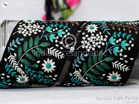 9 Yard Embroidery Fabric 9cm Trims Indian Wear Laces Sari Border Embroidered Ribbon Decorative Sewing Saree Dresses Trimmings Home Decor