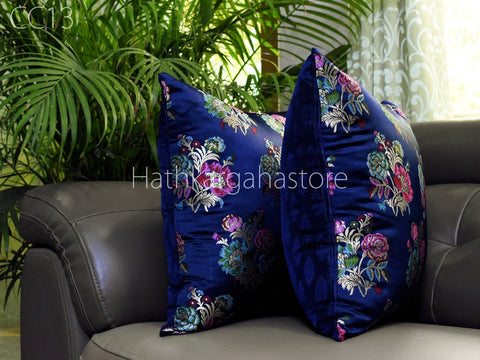 banarasi fabric Cushion Cover Home Decor Pillow Cover House Warming Bridal Shower Wedding Gift Cushion Cover