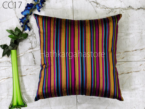 Multi color Handmade Pure Silk Throw Pillow Cover Decorative Home Decor Silk Cushion Cover