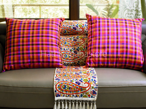 Pure Silk Cushion Cover Handmade Throw Pillow Decorative Home Decor Cushion Cover