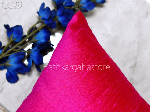 Dupioni Silk Cushion Cover Handmade Throw Pillow Decorative Home Decor Pure Silk Pillow Cover