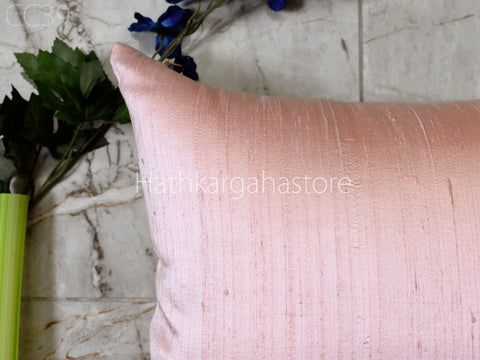 Yellow Dupioni Pure Silk Cushion Cover Handmade Throw Pillow Decorative Silk Pillow Cover