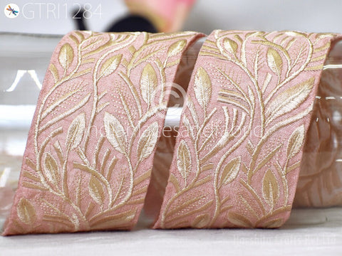 9 Yard Indian 6CM Embroidered Trim Embellishment Sari Border Embroidery Saree Ribbon Cushions Home Décor Sewing Clothing Costumes Trimmings