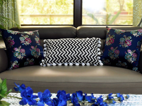 Brocade Silk Cushion Cover Handmade Throw Pillow Decorative Home Decor Embroidery Pillow Cover