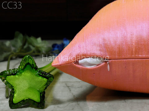 Dupioni Silk Cushion Cover Handmade Throw Pillow Decorative Home Decor Pure Silk Pillow Cover
