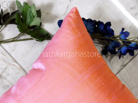 Dupioni Silk Cushion Cover Handmade Throw Pillow Decorative Home Decor Pure Silk Pillow Cover