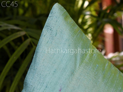 Green Cushion Cover Decorative Home Decor Silk Pillowcase House Warming Bridal Shower Gift Silk Cushion Cover