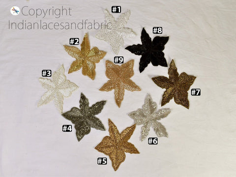 Beaded Appliques Zardozi Patch Wedding Dress Applique, Decorative Appliques Wedding Dress Applique