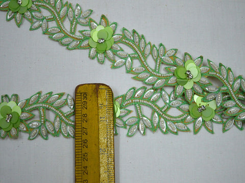 Exclusive sari borders , decorative costume trim, wedding wear lace, sequins trim, zari thread trim,  1.5 inches border