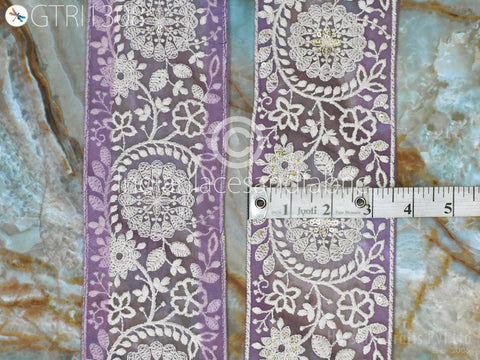 9 Yard Floral 9cm Embroidered Embellishment Border Indian Trim Dress Sari Embroidery Saree Ribbon Cushions Home Décor Sewing Clothing Trim