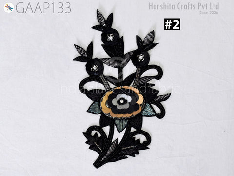 1 Piece Indian Beaded Patch Appliques Handmade Dresses Sewing Accessories DIY Craftings Handcrafted Patches Scrapbooking Embellishments