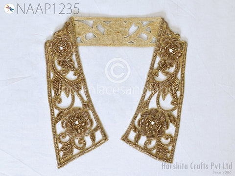 Floral Zari Patches,Sequins Appliques, Blouse Back Patches, Rhinestone Applique, Zardozi work Neckline Applique, Bridal Clutches, kurti, Clothing accessories