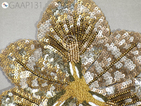 Sequins Appliques Wedding Dress Patch, Embroidery Applique, Embroidered patches, Beaded Patch, Sew on patches, Handcrafted Applique, Appliques For Dresses