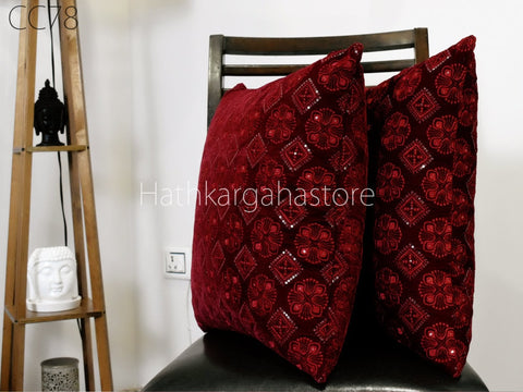 Pillow Cover Cotton Embroidery Cushion Throw Lumbar Embroidered Decorative Home Decor Pillowcase