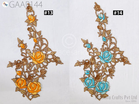 Zardozi Patch Appliques Handmade Wedding Dresses Costume Sewing Accessories DIY Craftings Patches