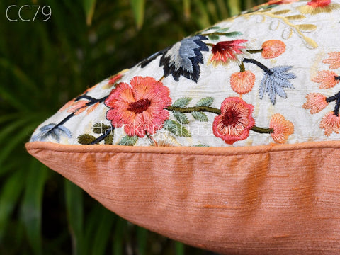 House Warming Bridal Shower Gift Silk Cushion Cover lumbar pillow cover 18x18 pillow cover