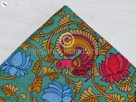 Crafting Pure Printed Fabric, Party Wear Printed Pure Silk, Indian Fabric, Indian Silk, Wall Covering Silk, Wedding Dress Fabric