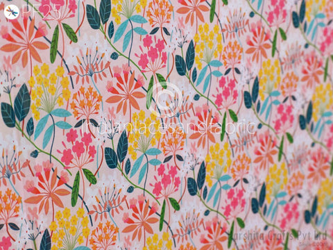 Floral Pattern Printed Fabric / Satin, Chiffon, Crepe Fabric/Design Fabric