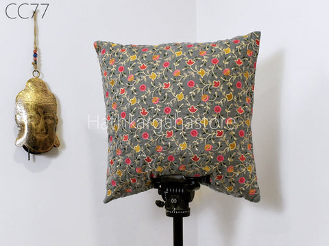 Handmade Embroidered Throw Pillow Velvet Cushion Cover Handmade Luxury Home Decor