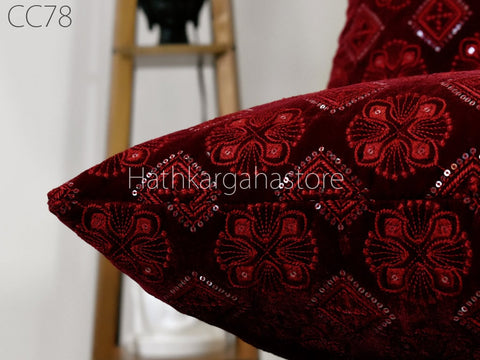 Embroidered Cushion Cover Handmade Embroidery Throw Pillow Decorative Home Decor Pillowcase