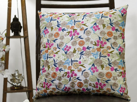 Embroidered Cushion Cover Handmade Embroidery Throw Pillow Decorative Home Decor Pillow Cover