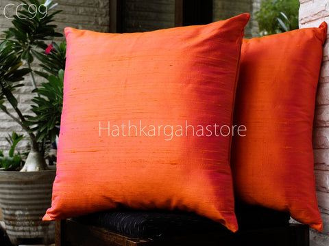 Pure Silk cushion raw silk pillow silk pillow cover entryway pillow cushion covers