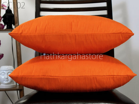 Dupioni Pure Silk Cushion Cover Handmade Throw Pillow sofa cushion cover square pillow covers 20x20 pillow cover