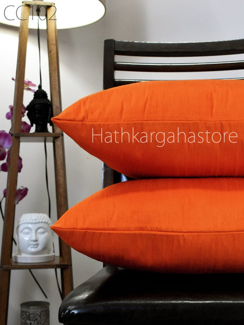 Dupioni Pure Silk Cushion Cover Handmade Throw Pillow sofa cushion cover square pillow covers 20x20 pillow cover