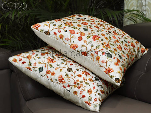 Handmade Luxury Home Decor House Warming Gift Embroidery Cushion Cover Embroidered Square Cushion Cover