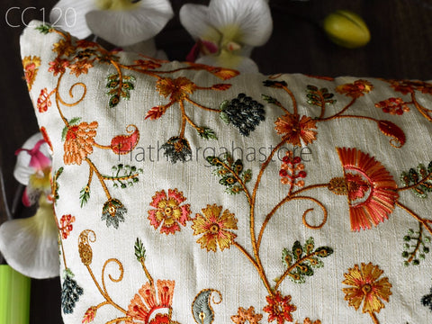 Lumbar Euro Sham 12X26 Handmade Luxury Home Decor Embroidered Square Cushion Cover with Ruffle