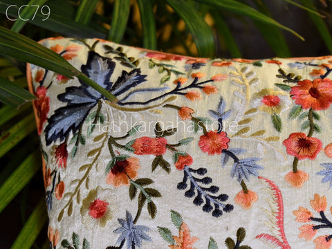 Handmade Pure Silk Throw Pillow Cover Decorative Home Decor House Warming Bridal Shower Wedding Gift cushion cover