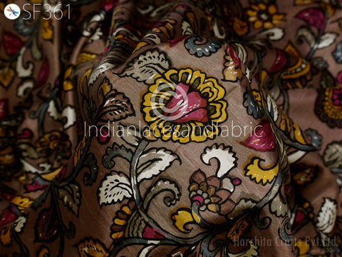Indian Soft Pure Printed Silk Fabric by the yard, summer dresses making pure printed silk fabric, pure printed silk for wall décor