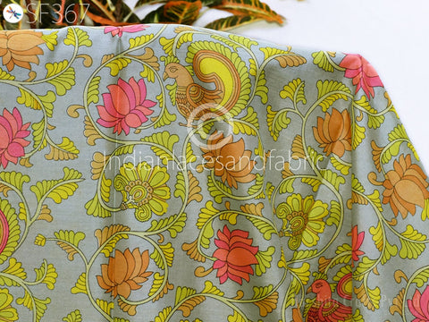 Crafting Pure Printed Fabric, Party Wear Printed Pure Silk, Indian Fabric, Indian Silk, Wall Covering Silk, Wedding Dress Fabric