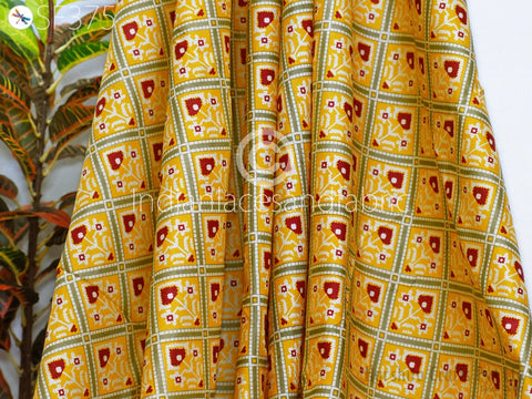 Indian Pure Printed Silk, Decorative Fabric, Pure Printed Silk Fabric, Doll Dress Pure Printed Silk, Crafting Pure Printed Fabric, Party Wear Printed Pure Silk