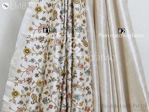 Dresses Making Fabric, Multipurpose Embroidered Fabric, Embroidery Fabric For Projects, Festive Embroidery Fabric