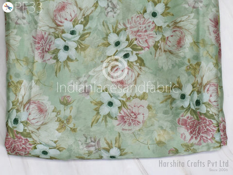 Floral Satin print cotton fabric, summer curtain, kids dress, women&#39;s clothing, quilting cotton