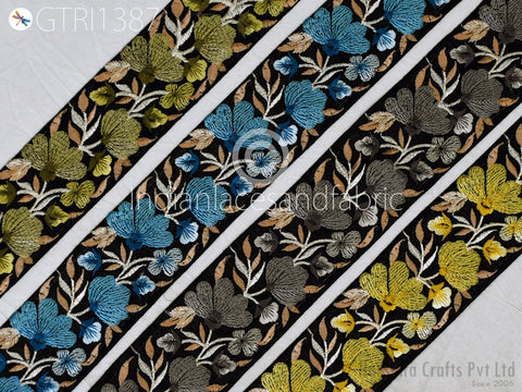 9 Yard Indian 5cm Trim Decor Sari Border Crafting Ribbon Sewing Embroidered Decorative Costumes Cushion Curtain Home Decor Trimming Headband