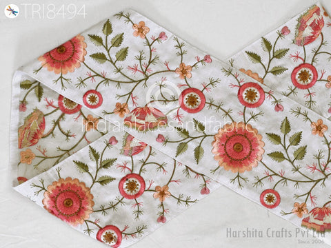 9 Yard Embroidered Ribbon 13 CM Trims Dresses Indian Embroidery Laces Sari Border Decorative Sewing Fabric Craft Saree Dresses Home Decor