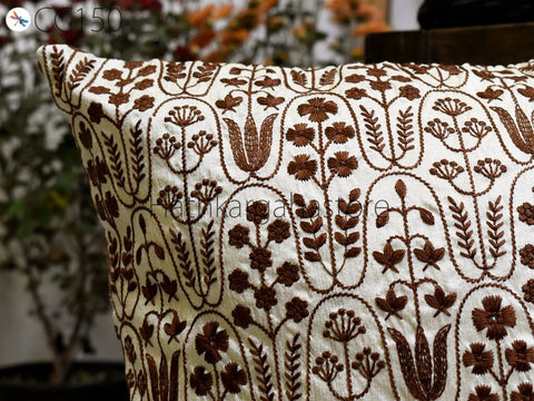 Lumbar Euro Sham 12X26 Handmade Luxury Home Decor Pillow Cover Cotton Embroidery Cushion Cover